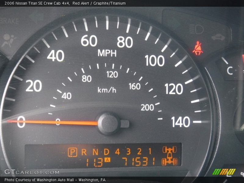 Red Alert / Graphite/Titanium 2006 Nissan Titan SE Crew Cab 4x4