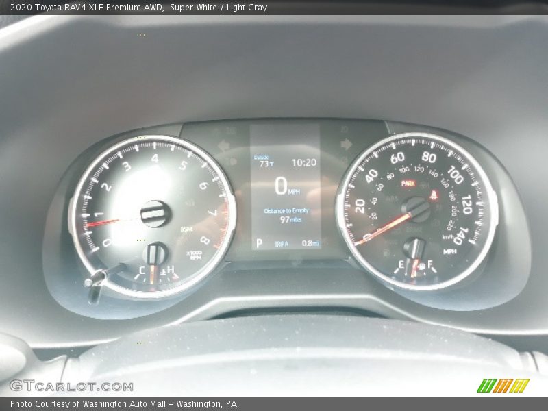 Super White / Light Gray 2020 Toyota RAV4 XLE Premium AWD