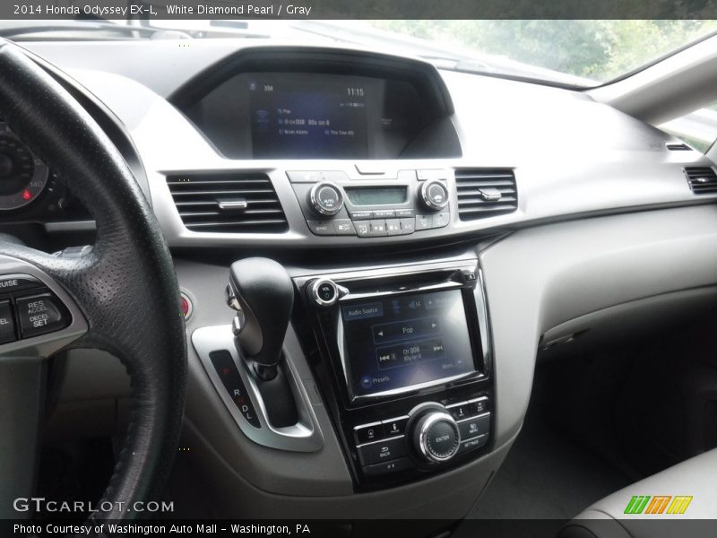 White Diamond Pearl / Gray 2014 Honda Odyssey EX-L