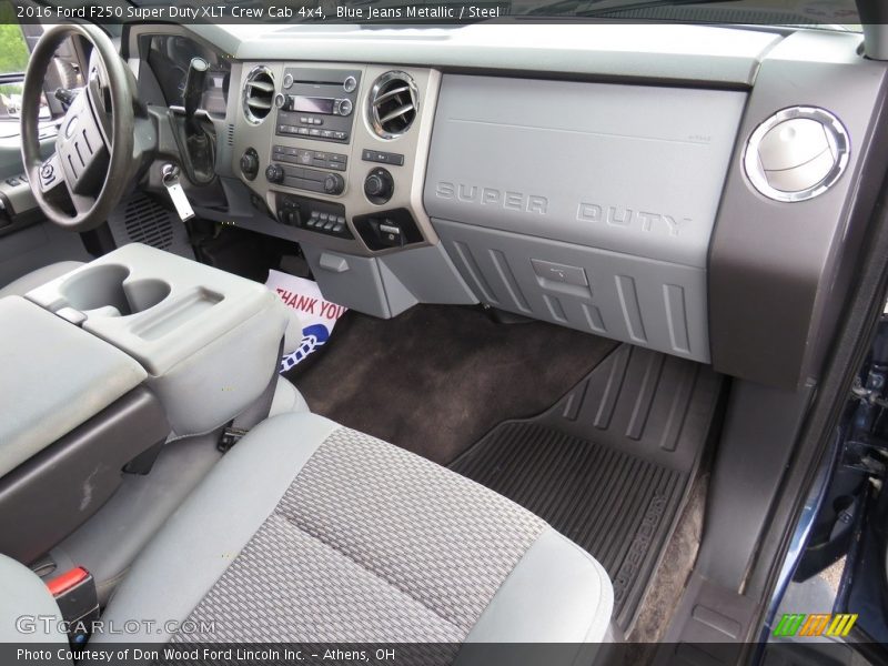 Blue Jeans Metallic / Steel 2016 Ford F250 Super Duty XLT Crew Cab 4x4