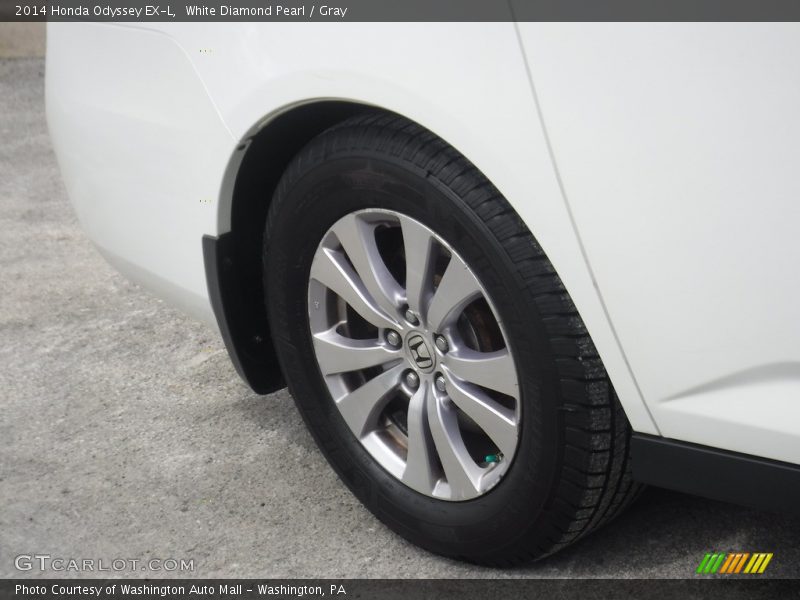 White Diamond Pearl / Gray 2014 Honda Odyssey EX-L