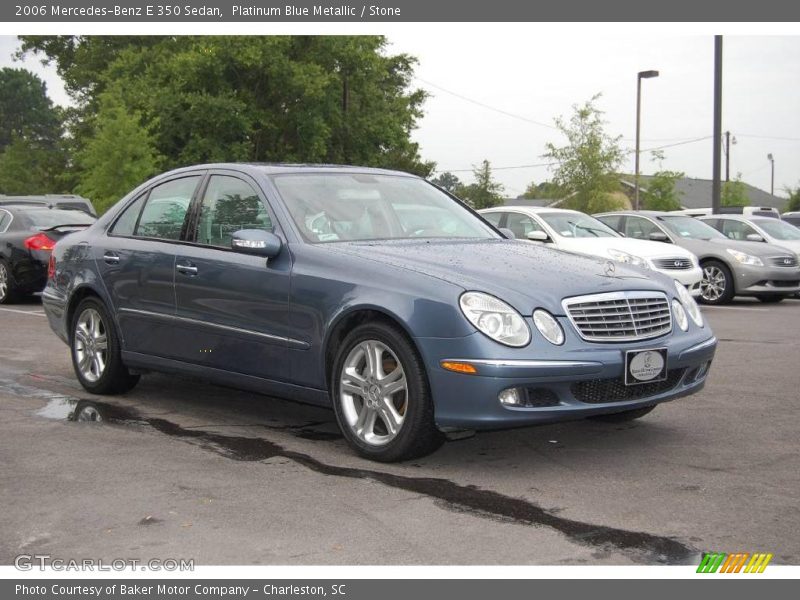 Platinum Blue Metallic / Stone 2006 Mercedes-Benz E 350 Sedan