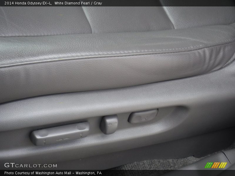 White Diamond Pearl / Gray 2014 Honda Odyssey EX-L