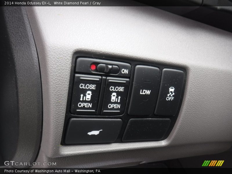 White Diamond Pearl / Gray 2014 Honda Odyssey EX-L
