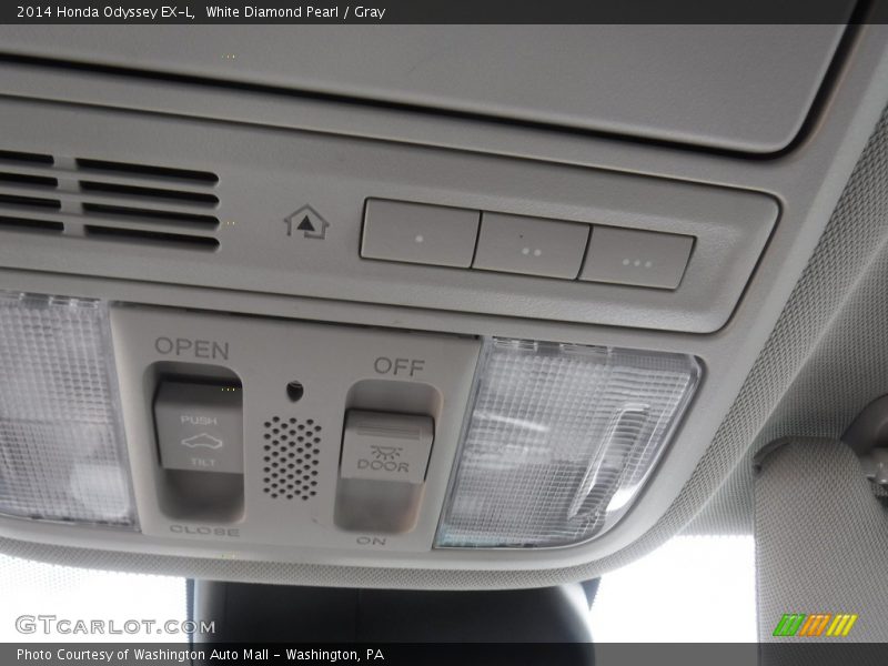 White Diamond Pearl / Gray 2014 Honda Odyssey EX-L
