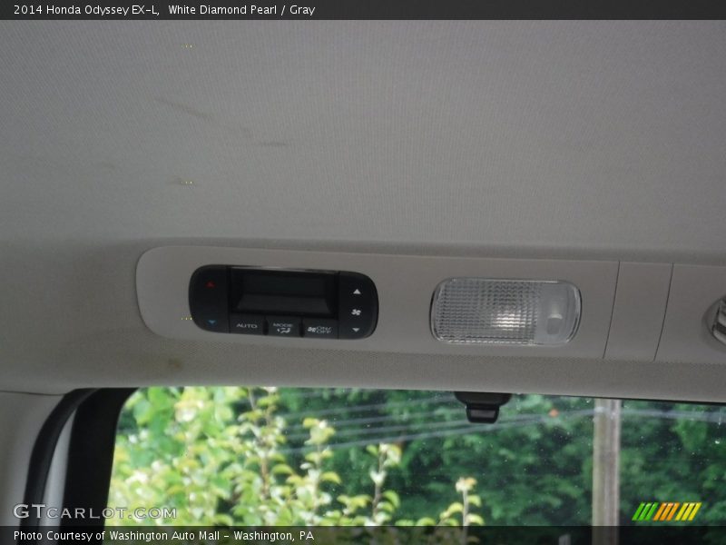 White Diamond Pearl / Gray 2014 Honda Odyssey EX-L