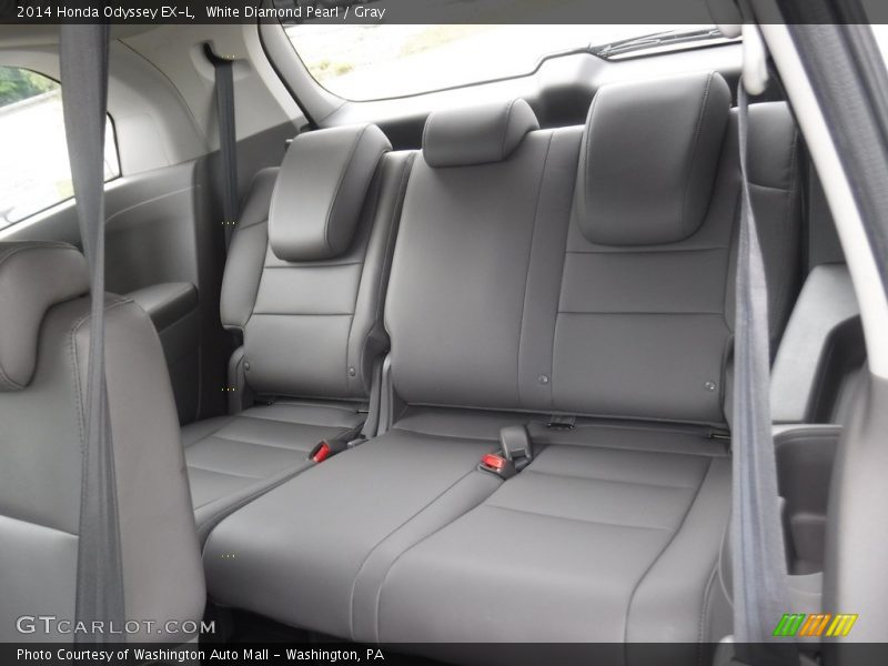 White Diamond Pearl / Gray 2014 Honda Odyssey EX-L