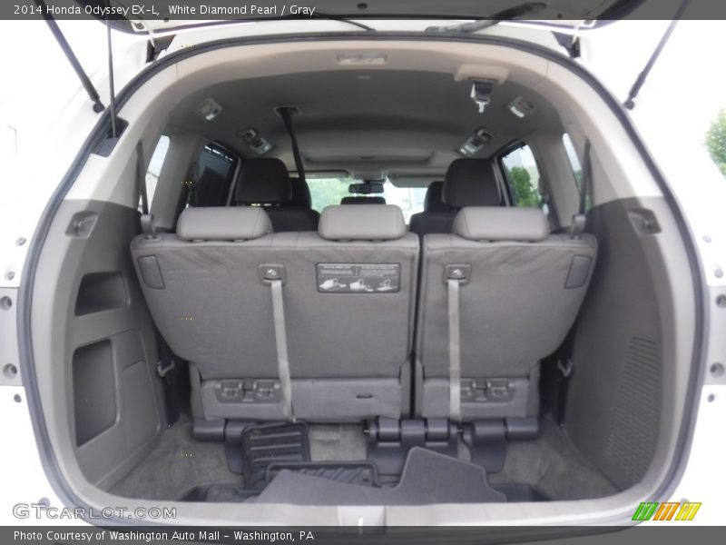 White Diamond Pearl / Gray 2014 Honda Odyssey EX-L