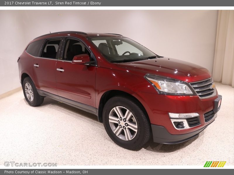 Siren Red Tintcoat / Ebony 2017 Chevrolet Traverse LT