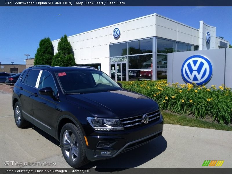Deep Black Pearl / Titan Black 2020 Volkswagen Tiguan SEL 4MOTION