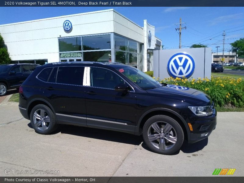 Deep Black Pearl / Titan Black 2020 Volkswagen Tiguan SEL 4MOTION
