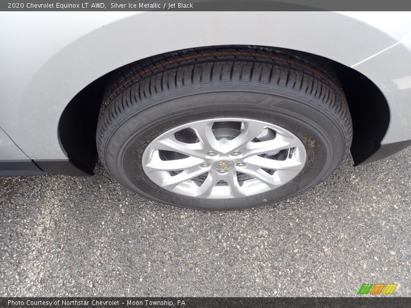 Silver Ice Metallic / Jet Black 2020 Chevrolet Equinox LT AWD