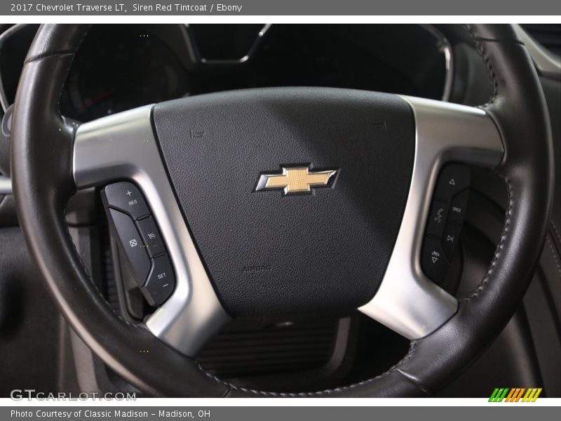 Siren Red Tintcoat / Ebony 2017 Chevrolet Traverse LT