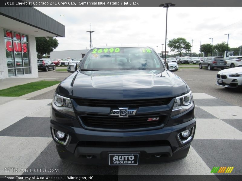 Centennial Blue Metallic / Jet Black 2018 Chevrolet Colorado Z71 Crew Cab