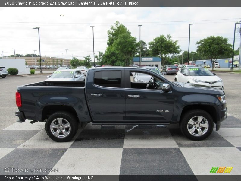 Centennial Blue Metallic / Jet Black 2018 Chevrolet Colorado Z71 Crew Cab