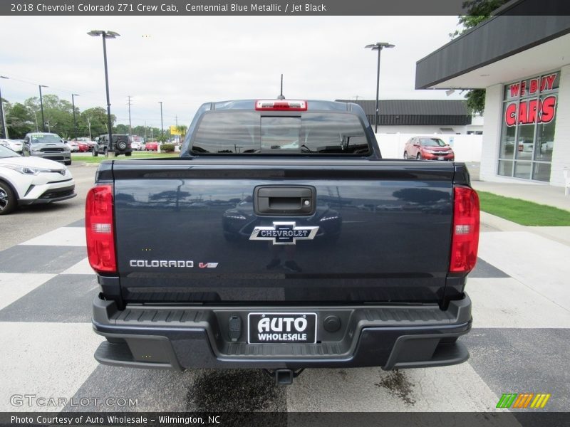 Centennial Blue Metallic / Jet Black 2018 Chevrolet Colorado Z71 Crew Cab