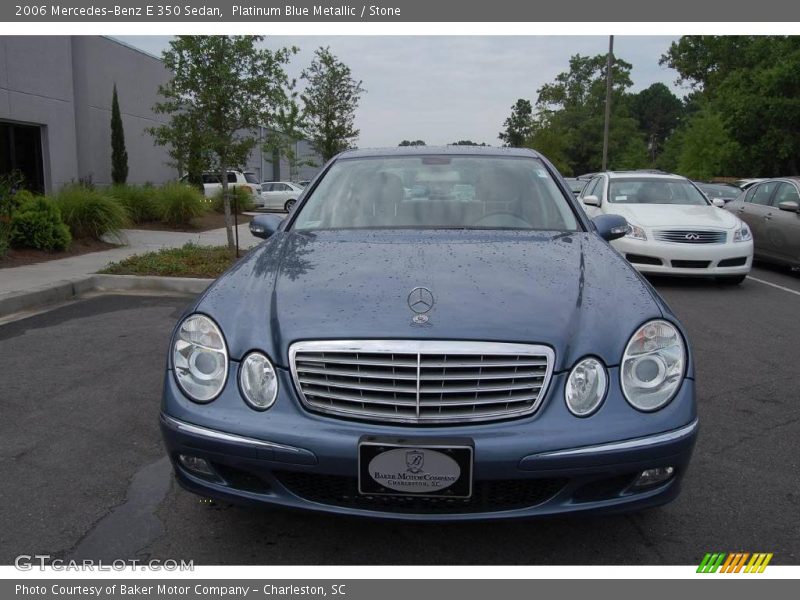 Platinum Blue Metallic / Stone 2006 Mercedes-Benz E 350 Sedan