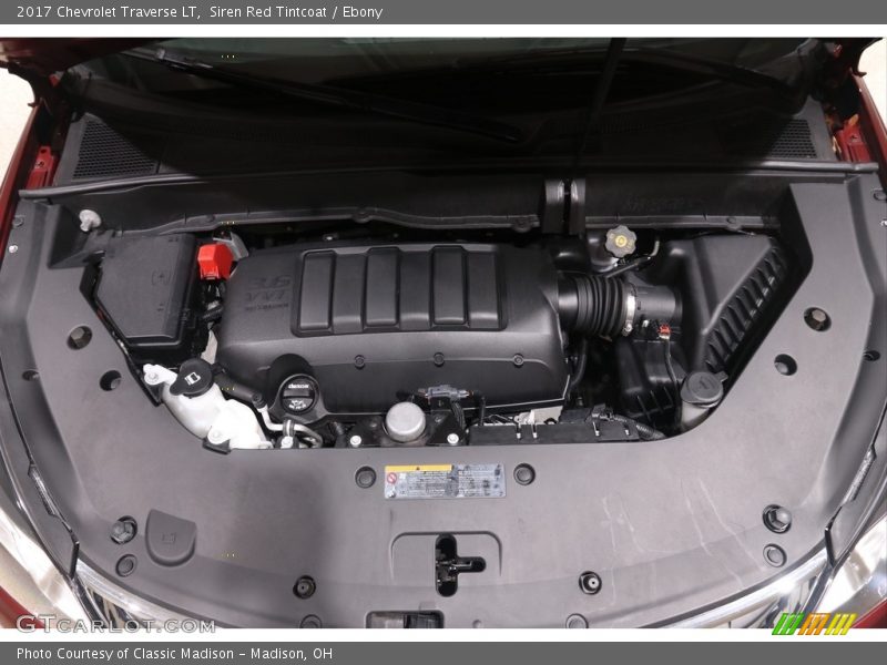 Siren Red Tintcoat / Ebony 2017 Chevrolet Traverse LT