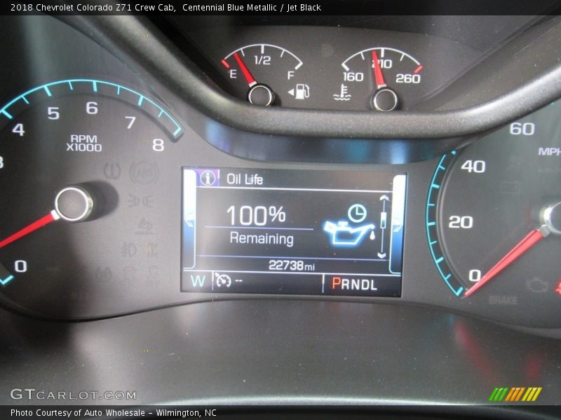 Centennial Blue Metallic / Jet Black 2018 Chevrolet Colorado Z71 Crew Cab