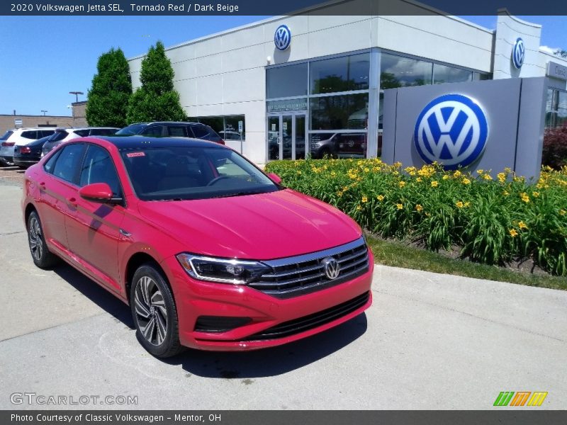 Tornado Red / Dark Beige 2020 Volkswagen Jetta SEL