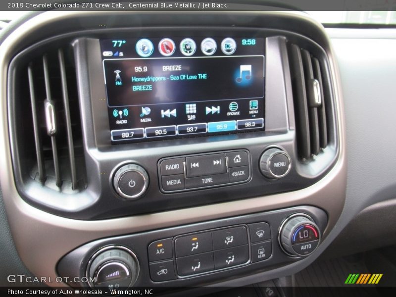 Centennial Blue Metallic / Jet Black 2018 Chevrolet Colorado Z71 Crew Cab