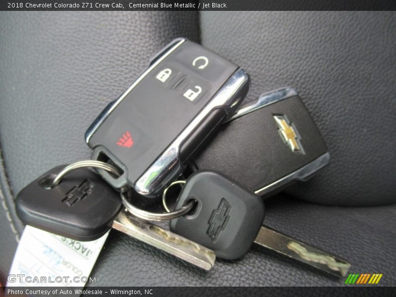 Centennial Blue Metallic / Jet Black 2018 Chevrolet Colorado Z71 Crew Cab