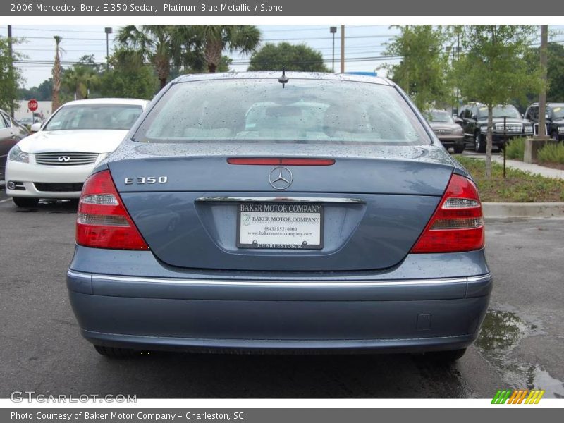 Platinum Blue Metallic / Stone 2006 Mercedes-Benz E 350 Sedan