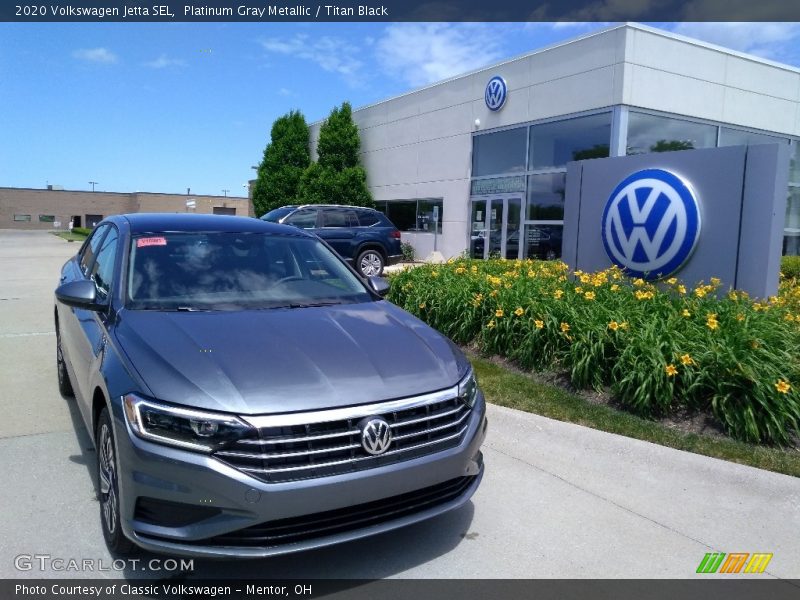 Platinum Gray Metallic / Titan Black 2020 Volkswagen Jetta SEL