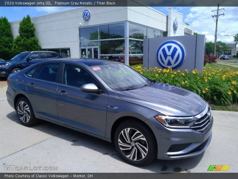Platinum Gray Metallic / Titan Black 2020 Volkswagen Jetta SEL
