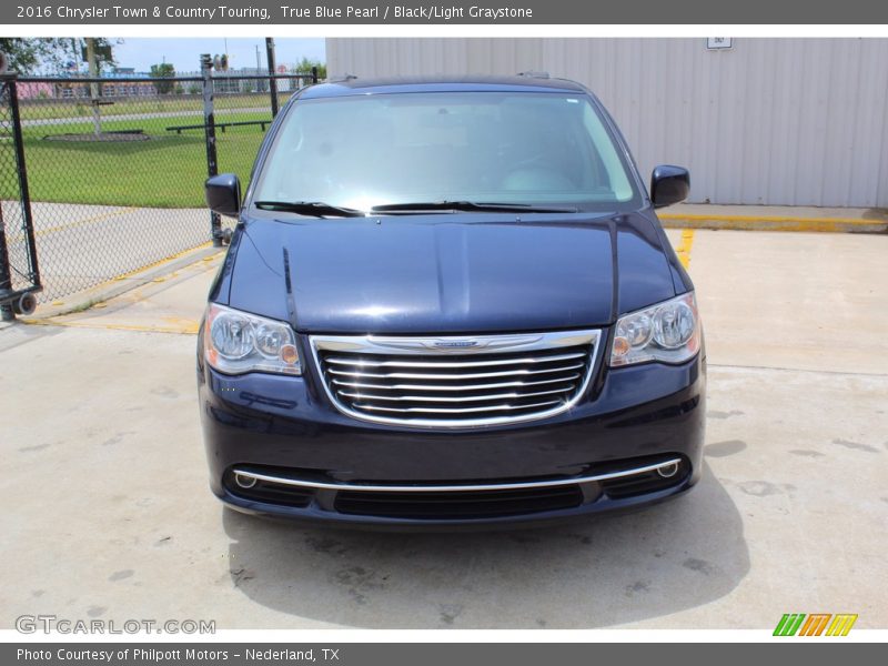 True Blue Pearl / Black/Light Graystone 2016 Chrysler Town & Country Touring