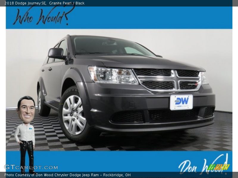 Granite Pearl / Black 2018 Dodge Journey SE