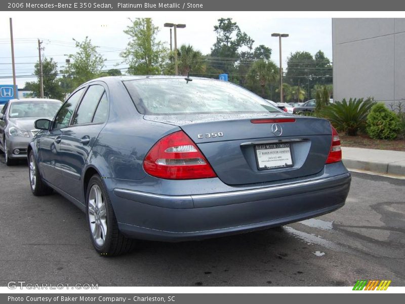 Platinum Blue Metallic / Stone 2006 Mercedes-Benz E 350 Sedan