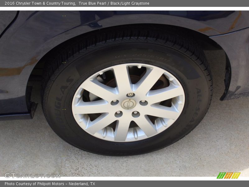True Blue Pearl / Black/Light Graystone 2016 Chrysler Town & Country Touring