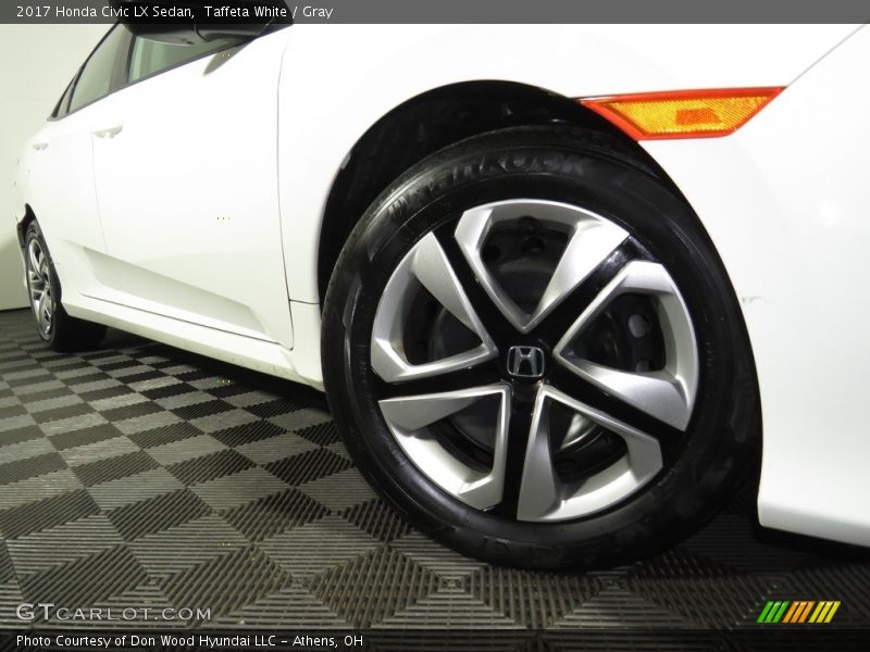 Taffeta White / Gray 2017 Honda Civic LX Sedan