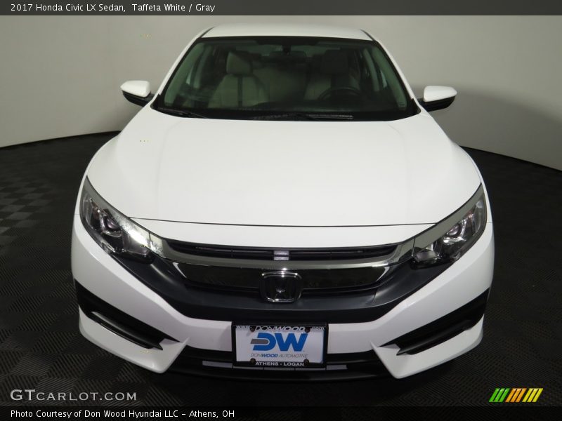 Taffeta White / Gray 2017 Honda Civic LX Sedan