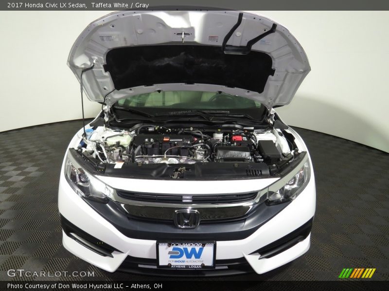 Taffeta White / Gray 2017 Honda Civic LX Sedan