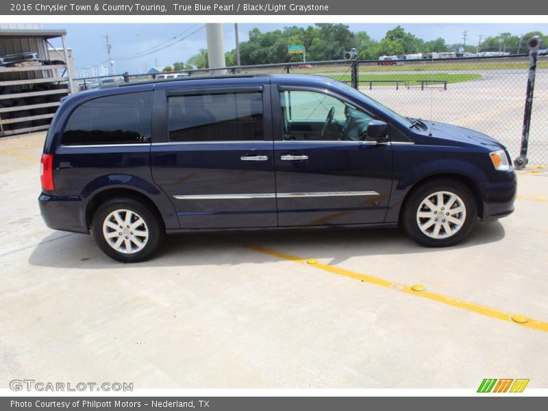 True Blue Pearl / Black/Light Graystone 2016 Chrysler Town & Country Touring