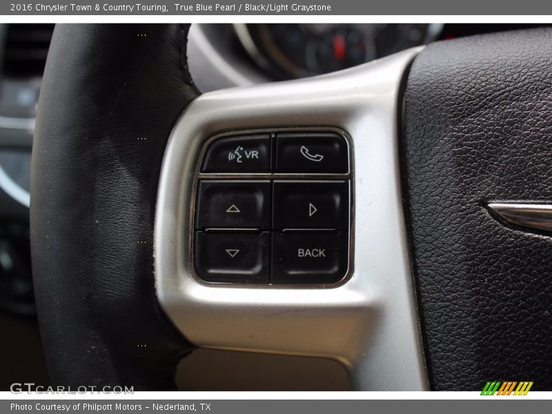 True Blue Pearl / Black/Light Graystone 2016 Chrysler Town & Country Touring