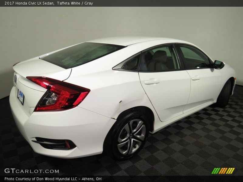 Taffeta White / Gray 2017 Honda Civic LX Sedan
