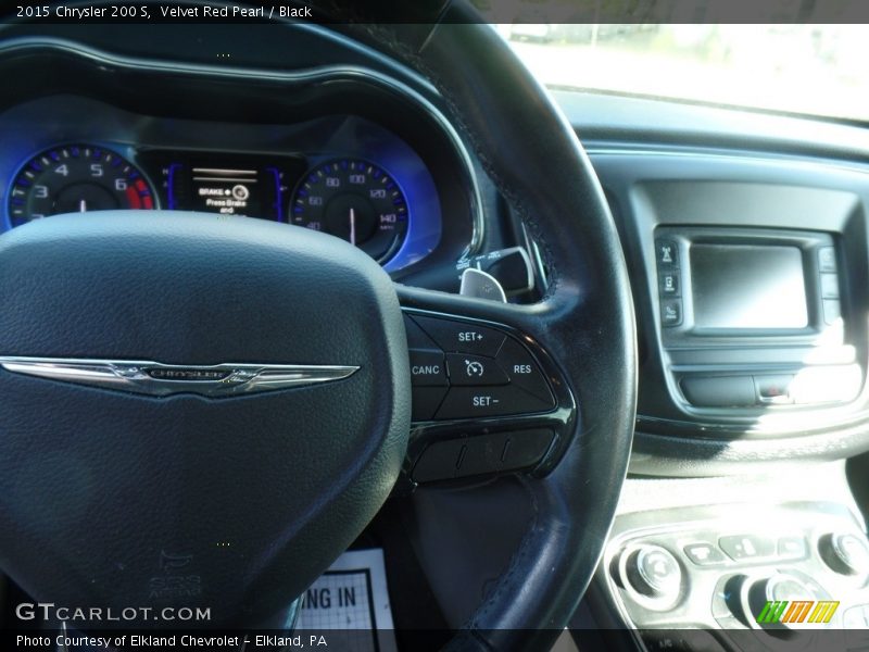 Velvet Red Pearl / Black 2015 Chrysler 200 S