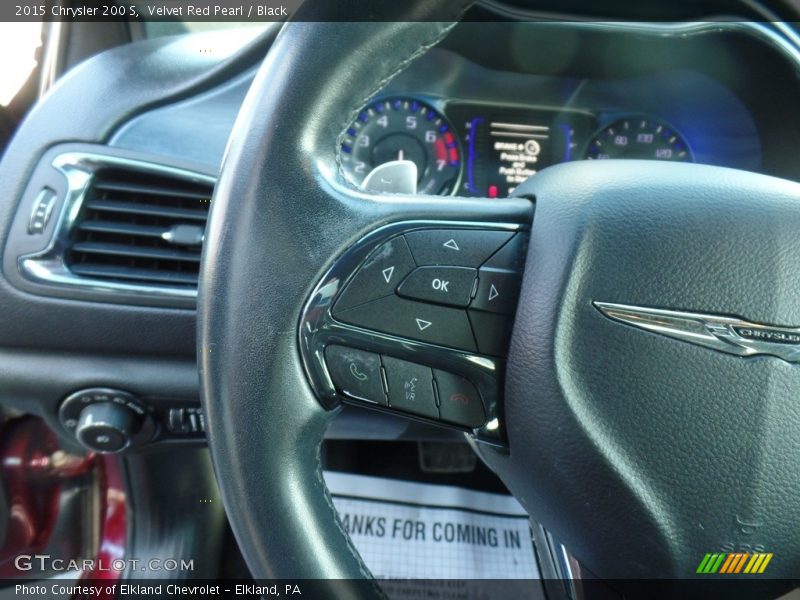 Velvet Red Pearl / Black 2015 Chrysler 200 S