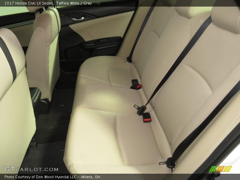 Taffeta White / Gray 2017 Honda Civic LX Sedan