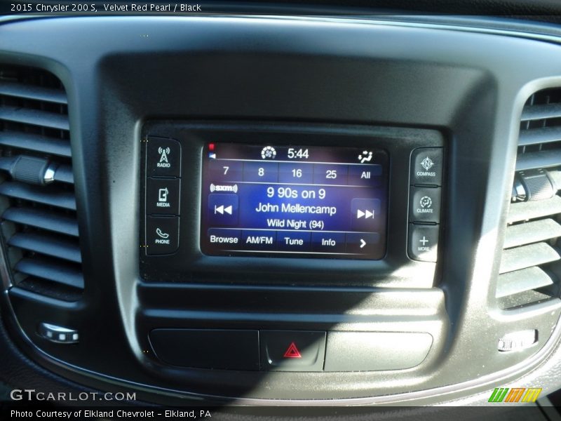 Velvet Red Pearl / Black 2015 Chrysler 200 S