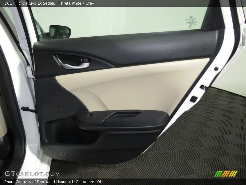 Taffeta White / Gray 2017 Honda Civic LX Sedan