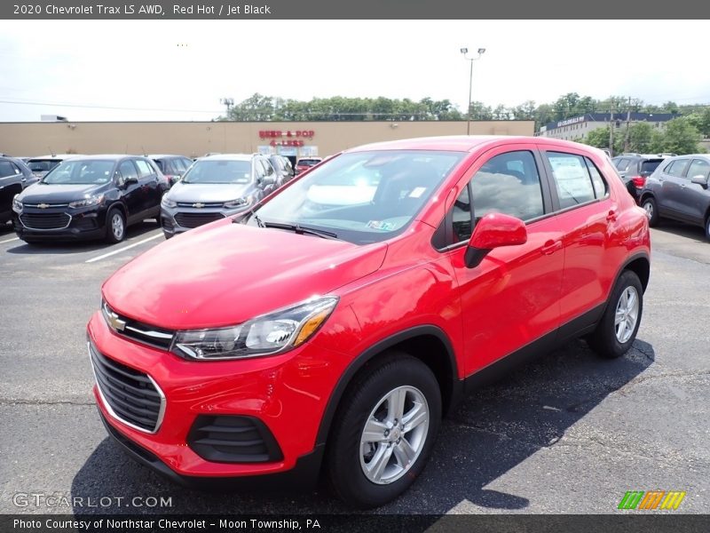 Red Hot / Jet Black 2020 Chevrolet Trax LS AWD