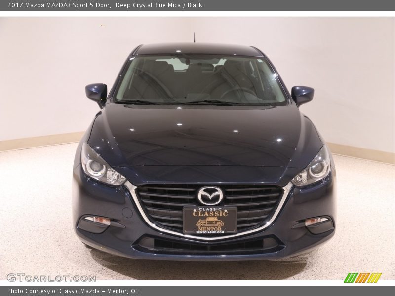 Deep Crystal Blue Mica / Black 2017 Mazda MAZDA3 Sport 5 Door