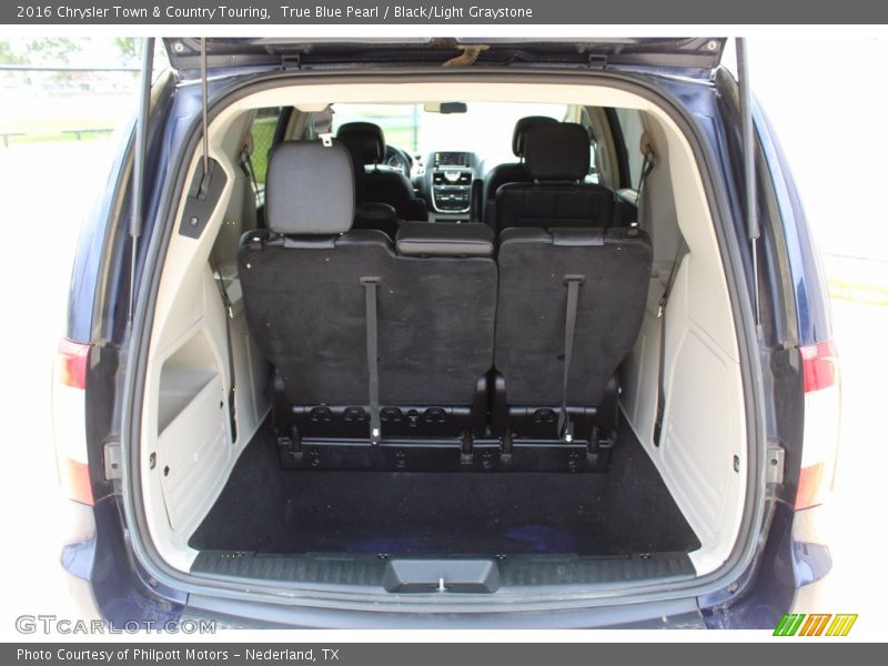 True Blue Pearl / Black/Light Graystone 2016 Chrysler Town & Country Touring