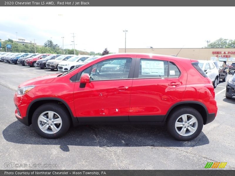 Red Hot / Jet Black 2020 Chevrolet Trax LS AWD