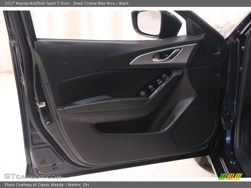Deep Crystal Blue Mica / Black 2017 Mazda MAZDA3 Sport 5 Door