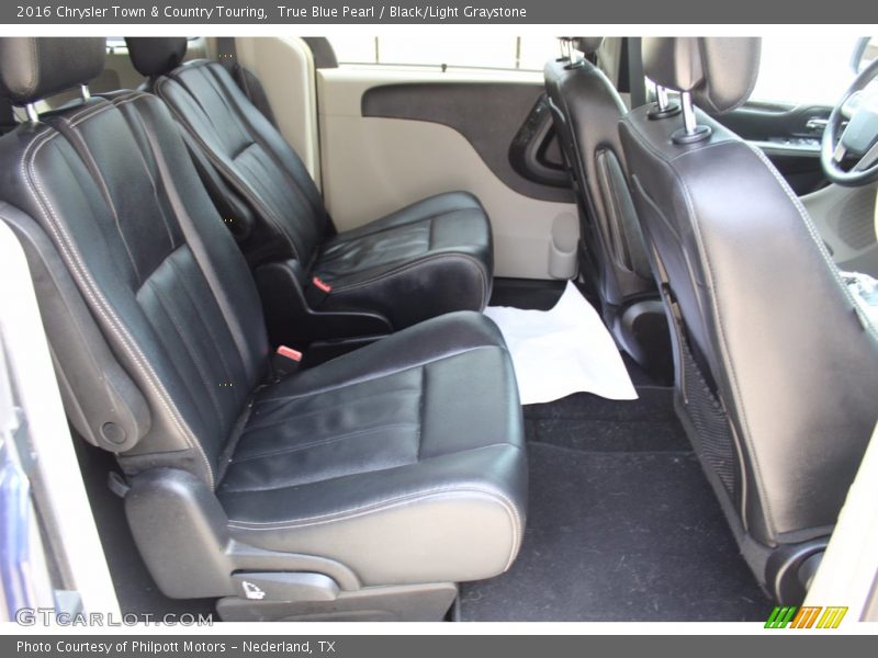 True Blue Pearl / Black/Light Graystone 2016 Chrysler Town & Country Touring